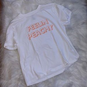 “feelin peachy” t-shirt